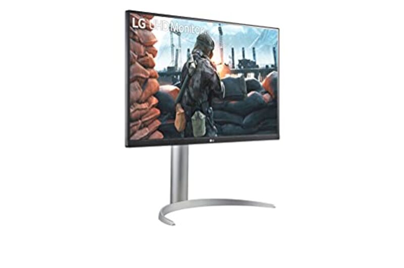 LG 27 Inch 4K HDR Display UHD LED Gaming Monitor with AMD FreeSync, IPS, 60Hz, 27UP650-W.AEK, Black/White