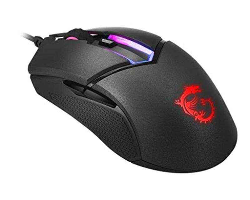 MSI Clutch Gm30 6200 Dpi Adjustable Omron Switch Wired Gaming Mouse, Black