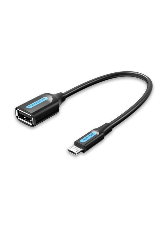 

Vention Micro USB OTG Cable, USB 2.0 Mirco-B to USB A for Smartphones/Tablets, Black