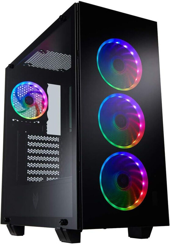 

Multiple FSP CMT510-PLUS ATX Mid Tower side tempered 4 ARGB Gaming Case, Black