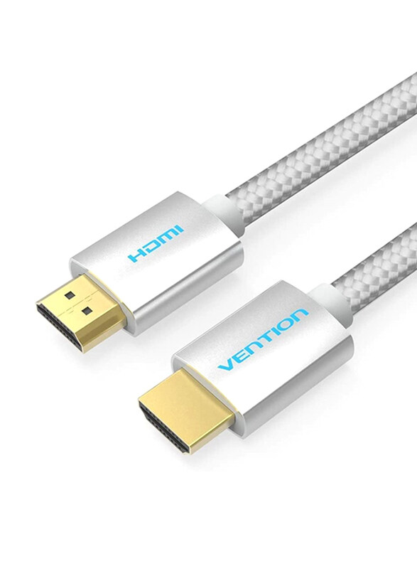 

Vention 3-Meter 4K HDMI Cable, HDMI Male to HDMI Male for Apple TV/Xbox, Silver