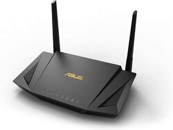 ASUS RT-AX56U Ax1800 Dual Band Wifi 6 (802.11Ax) Router With Mu-Mimo and Ofdma Technology, Black