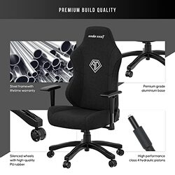 Anda Seat Phantom 3 Series Premium Gaming Chair with Neck Pillow and Lumbar Back Suppor Fabric, Black