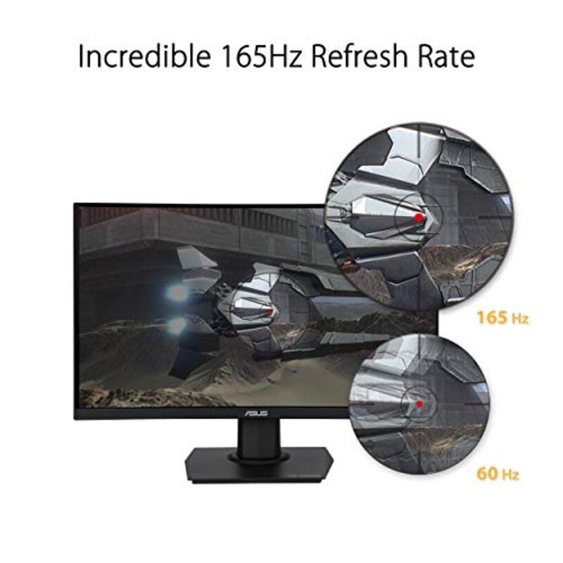 Asus 23.6 Inch TUF Full HD Gaming 1080P Curved Monitor, VG24VQE, Black