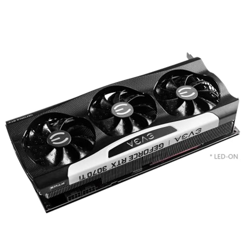 Evga GeForce RTX 3070 Ti FTW3 8GB Ultra Gaming Graphics Card, 08G-P5-3797-KL, Black
