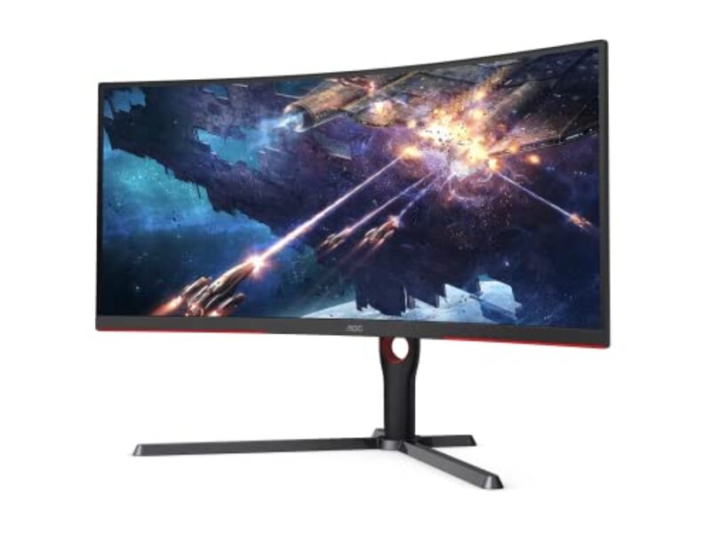 AOC 34 inch VA Panel Curved Gaming Monitor, CU34G3S, White