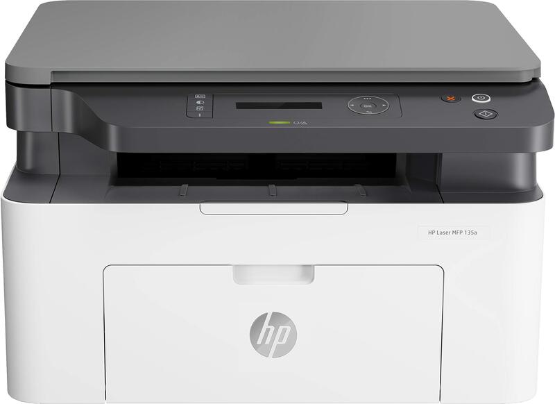 HP Laser MFP 135a, 4ZB82A Multi-Functional All in One Office Printer for Copy and Scan, White