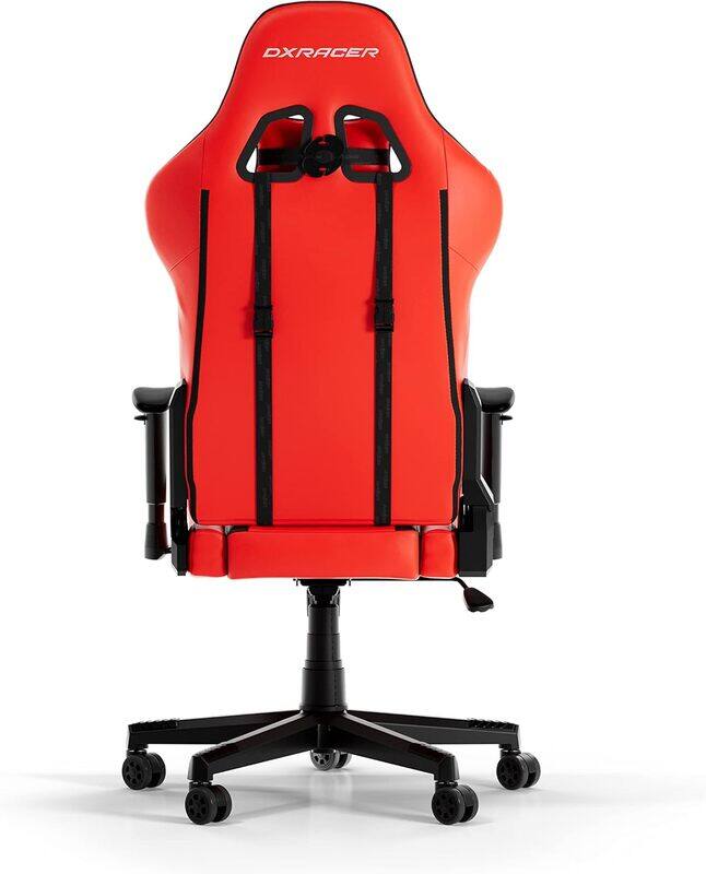 

DXRacer Prince Series P132 Gaming Chair, 1D Armrests with Soft Surface, Red Black