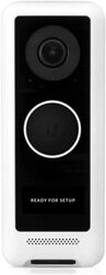 Ubiquiti UniFi Protect G4 WiFi 6 Doorbell Camera with HD Stream Night Vision, 2Way Audio, Echo Cancellation, Built-In Display, PIR Motion Detection Sensor, 5 MP, White/Black