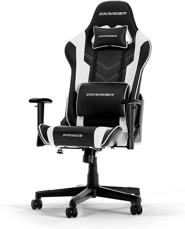 

Generic DX Racer The Original Prince P132 Gaming Chair, Black/White