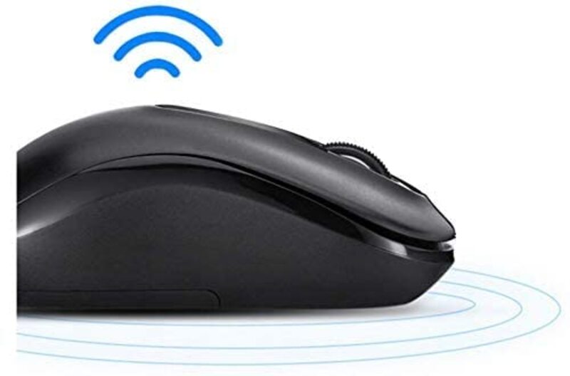 HP S1000 Wireless Optical Mouse, Black