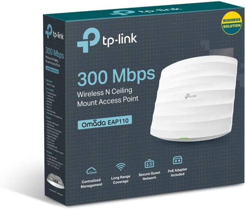 TP-Link EAP110 300Mbps Wireless N Ceiling Mount Access Point,