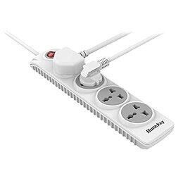 Huntkey 1.8-Meter 4-Outlet Power Extension Smart Surge Protector Power Strip With Safety Switch, Child Protection, Szn 401, White