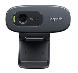 Logitech C270 1280 x 720 Resolution Webcam for PC & Mac, Black
