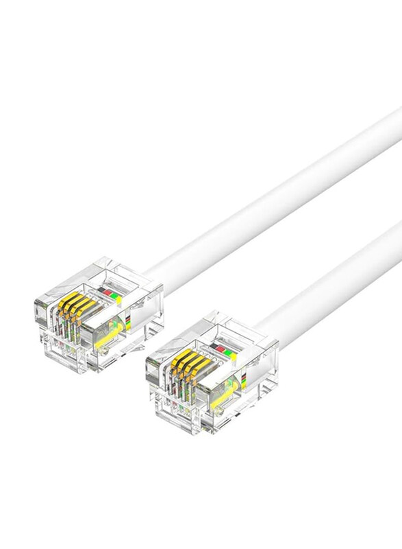 

Vention 5-Meters RJ11 Patch Cable for All RJ45 Devices, White