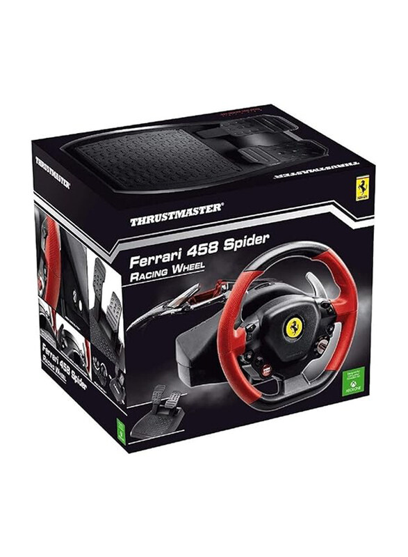 

Generic Thrustmaster Ferrari 458 Spider Racing Wheel for Xbox One, Black/Red
