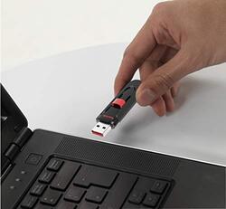 Sandisk 128 GB Cruzer Glide USB Flash Drive, Black