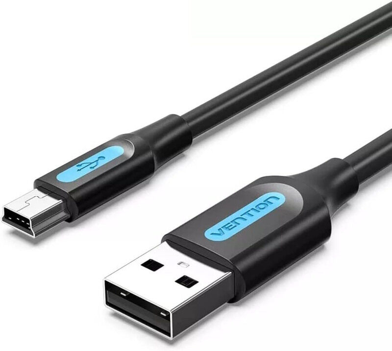 

Vention 1-Meters Mini-B USB Cable, USB Type A to Mini-B USB for Tablet, Black