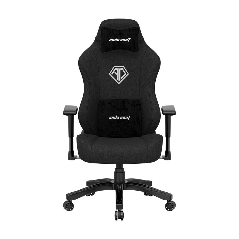 Anda Seat Phantom 3 Series Premium Gaming Chair with Neck Pillow and Lumbar Back Suppor Fabric, Black