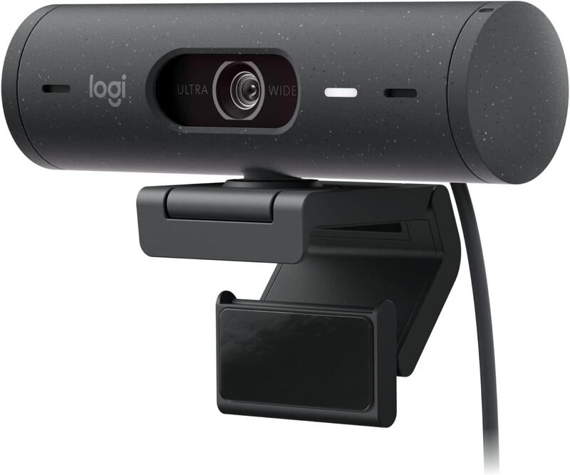 

NA Logitech Brio 500 Full HD Webcam with Auto Light Correction, Black