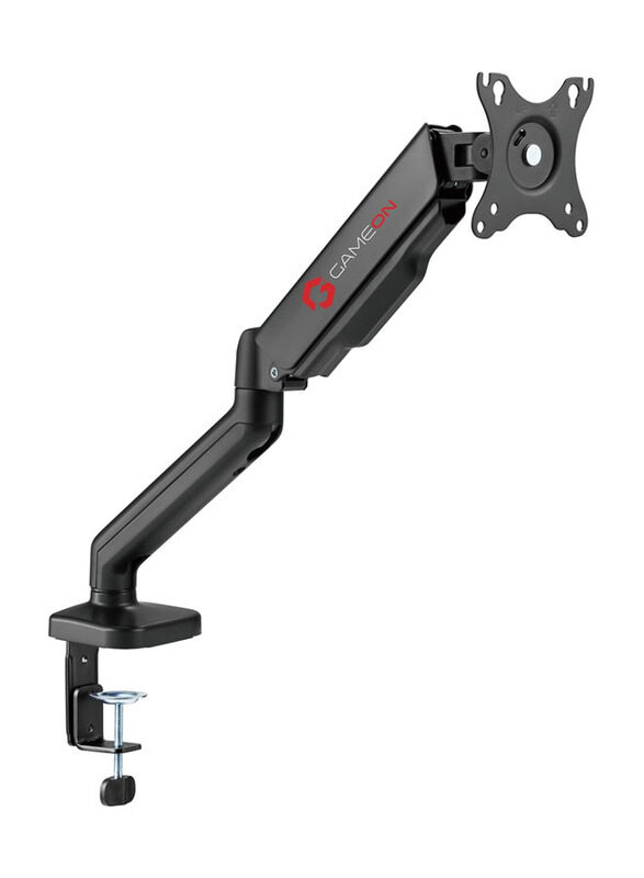 

PC Gameon GO-5336 Single Monitor Arm for Gaming and Office Use, Fits 17" - 32" Screens, Each Arm Supports Up to 9 KG, Black