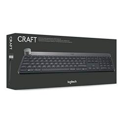 Logitech Craft Illuminated Wireless English Keyboard, Black