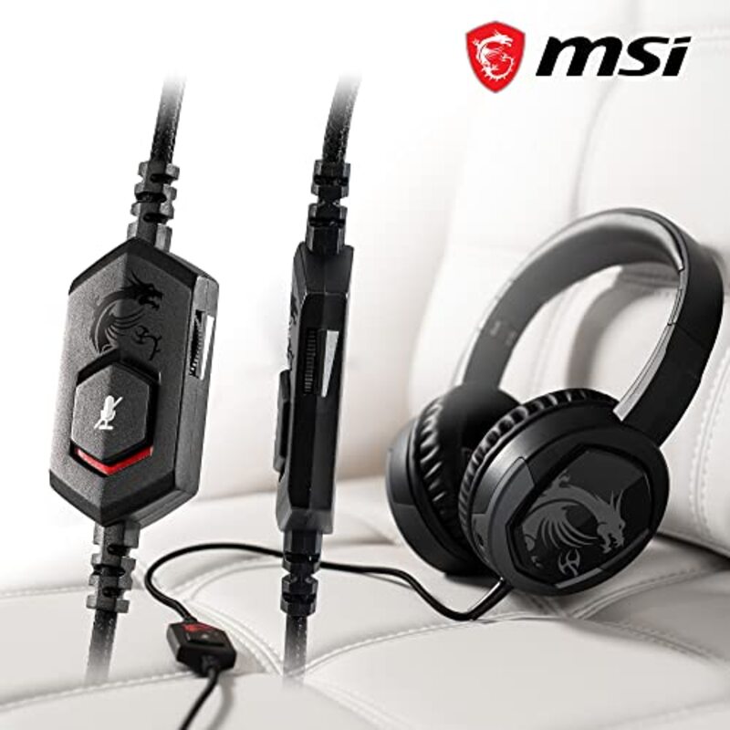 MSI Immerse GH30 V2 Gaming Headset, Black