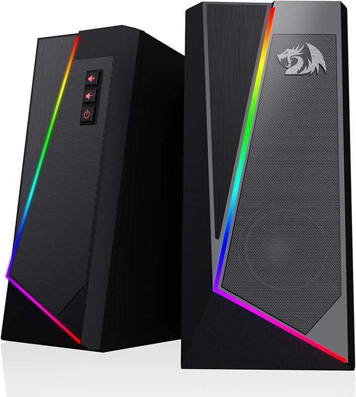 Redragon GS520 Anvil RGB Desktop Speakers, Black