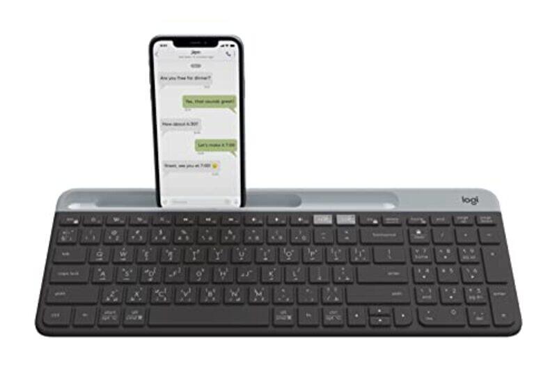 

Logitech K580 Wireless Slim Multi-Device Arabic Keyboard, Graphite
