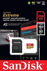 SanDisk 256GB Extreme Micro SDXC Memory Card with Adapter