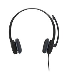 Logitech H151 Wired Stereo Over-Ear Noise Cancelling Computer Headset with Mic, Black