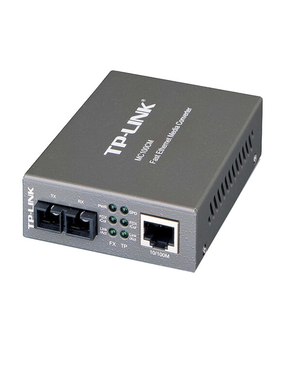 

TP-Link Mc100cm 2-Port 10/100 Rj45/Sc Up To 2km Stdaln Switching Adapter, Black