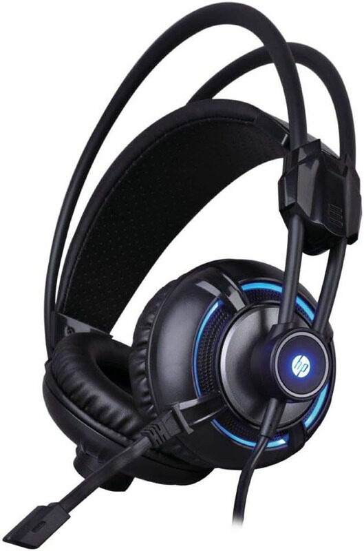 

Generic HP H300 USB RGB Wired Surround Sound Stereo Gaming Headset, 30627, Black