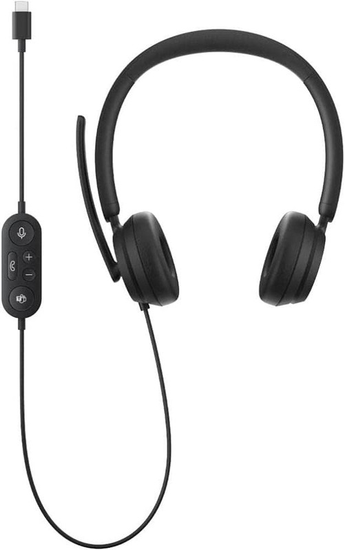 

Microsoft Modern Type-C Cable On-Ear Noise Cancelling Headphones with Mic, I6N-00011, Black