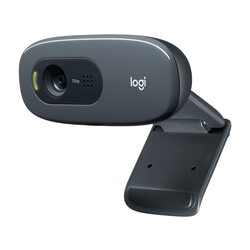 Logitech C270 HD Webcam, 960-000694, Black