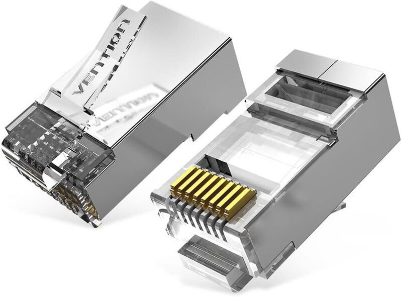 

Vention RJ45 Modular Ethernet Plug for Cat 6A FTP, 50 Pieces, Multicolour