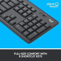 Logitech MK295 Wireless English Keyboard and Mouse Combo, Graphite