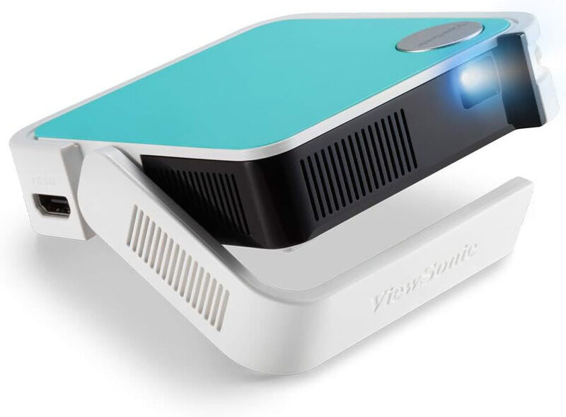 

Viewsonic M1 Mini Plus Pocket LED Ultra-Portable Projector with Integrated Jbl Audio, 120 Lumens, Blue/White