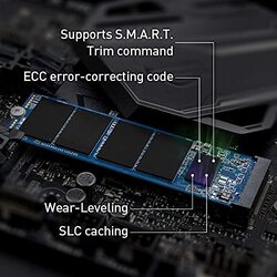 TeamGroup 512GB MP33 PRO SLC Cache 3D NAND TLC NVMe 1.3 PCIe Gen3x4 M.2 2280 Internal SSD, TM8FPD512G0C101, Multicolour