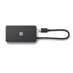 Microsoft USB C Travel Hub HDMI, VGA, USB A, USB C and Ethernet Ports, Black