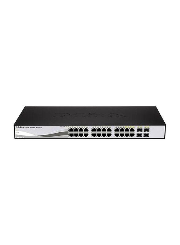 

D-Link 24-Port PoE Web Smart Switch, DGS-1210-28P/E, Black