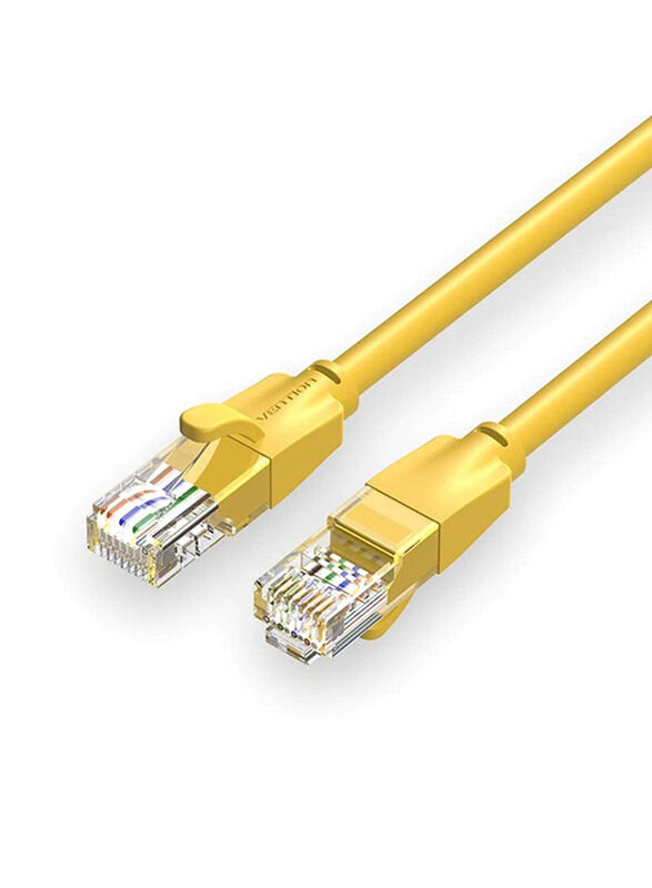 

Vention 1-Meter Cat6 UTP Patch IBE Series Copper-Clad Aluminium Cable, RJ45 to RJ45 for Network Devices, Yellow