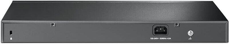 TP-Link JetStream 28-Port Gigabit Smart Switch with 24-Port PoE+ and 4 SFP Slots, TL-SG2428P, Black