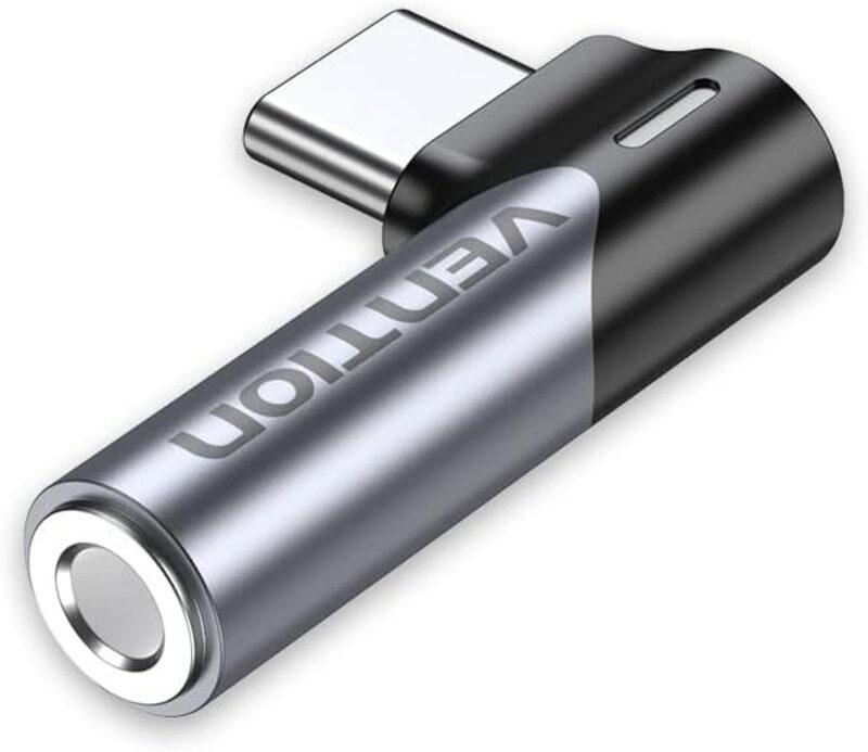 

Vention Audio Adapter, USB Type-C to 3.5mm for Smartphones/Tablets, Black/Silver