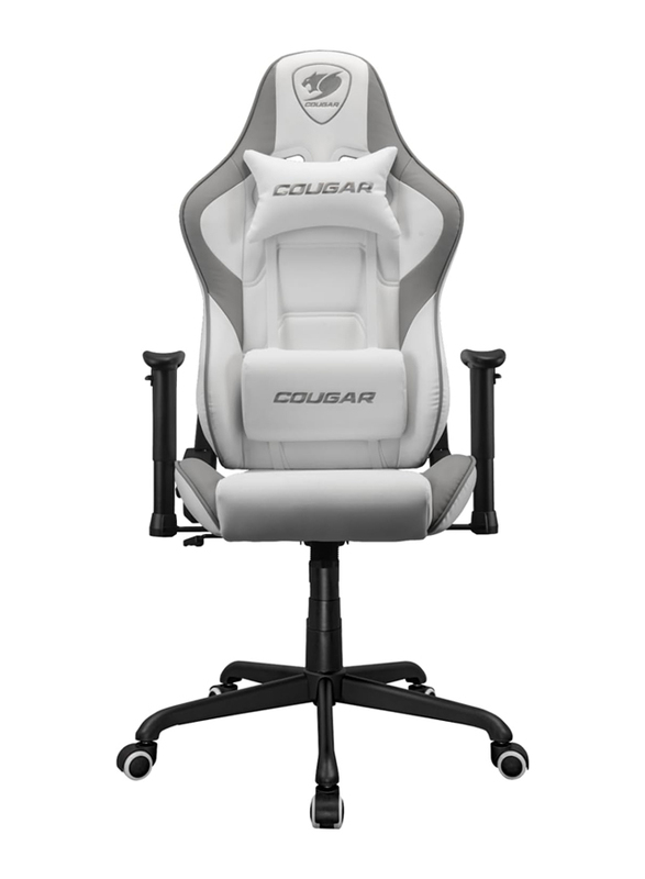 

Generic Cougar Steel-Frame Breathable PVC Leather 160° Recliner Armor Elite System Gaming Chair, 3MELIWHB.0001, White