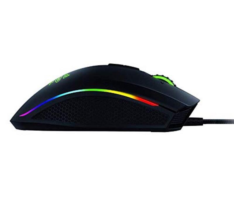 Razer Mamba Elite Wired Optical Sensor Gaming Mouse, Black