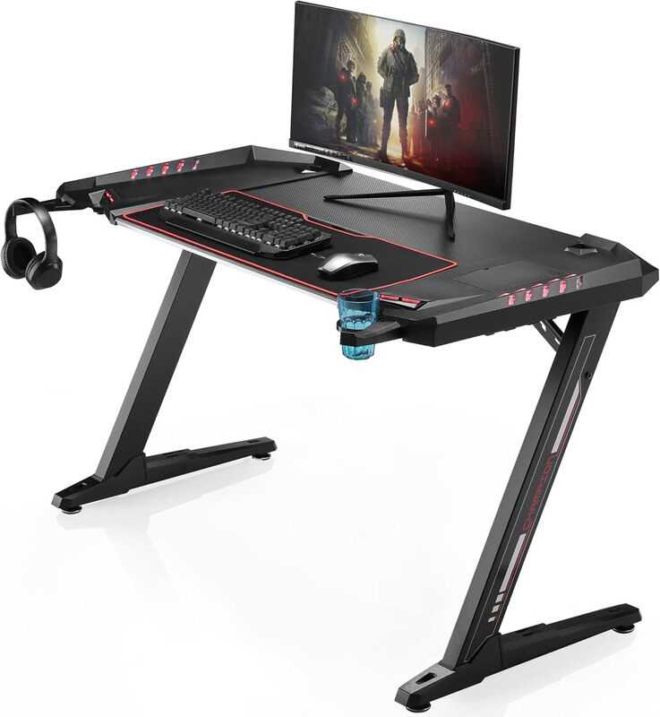 

Generic Eureka Ergonomic Z2 Gaming Desk, Black