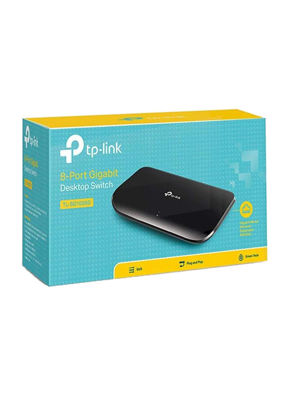 

TP-Link 8 Gigabit Ethernet Switches, TL-SG1008D, Black