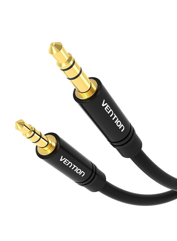 

Vention 0.5-Meter Gold Plated Design Audio Adapter, 2.5 mm Jack to 3.5 mm Jack Audio Lead for Charging Adapter/Smartphone, Black