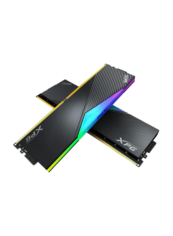 

XPG Lancer RGB 32GB (2 x 16GB) DDR5 6000MHz UDIMM 288-Pins Desktop SDRAM Memory RAM Kit with Heatsink, AX5U6000C3016G-DCLARBK, Multicolour